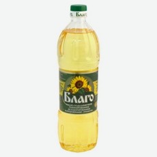 Масло подсолнечное Благо 1л рафинированное