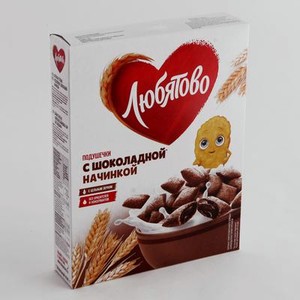 Подушечки ЛЮБЯТОВО с шоколадной начинкой, 220 г